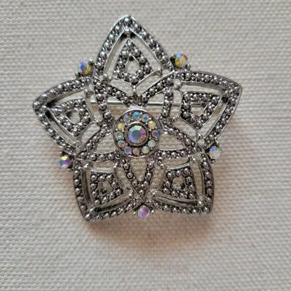 Star Rhinestone Brooch - Picture 1 of 5